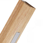 Japanese Wood & Aluminum LED Wall Sconce for Bedside and Hallway