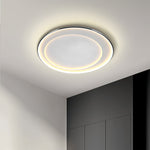 Lumina Round LED Flush Mount Ceiling Light in Matte White