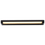 Rotatable Linear LED Wall Sconce in Black Aluminum