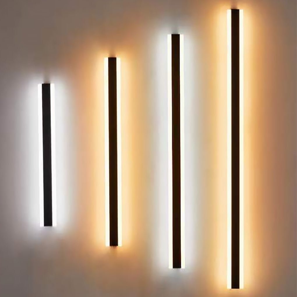 Linear Led Long Outdoor Wall Light Minimalist Exterior Wall Mount Lights Waterproof For Porch