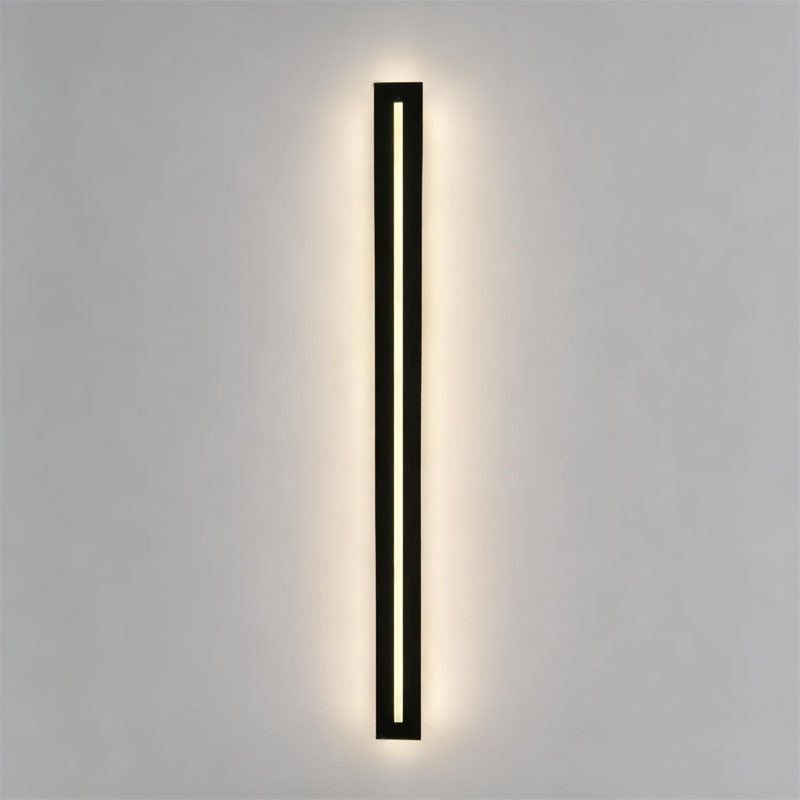 Linear LED Wall Sconce in Black Iron with Acrylic Diffuser