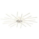 Aurelia Iron Ceiling Fan with Dimmable LED Light – Modern Flush Mount