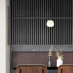 Tempo LED Swing Arm Wall Sconce in Black Metal and Glass