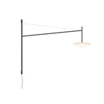 Tempo LED Swing Arm Wall Sconce in Black Metal and Glass