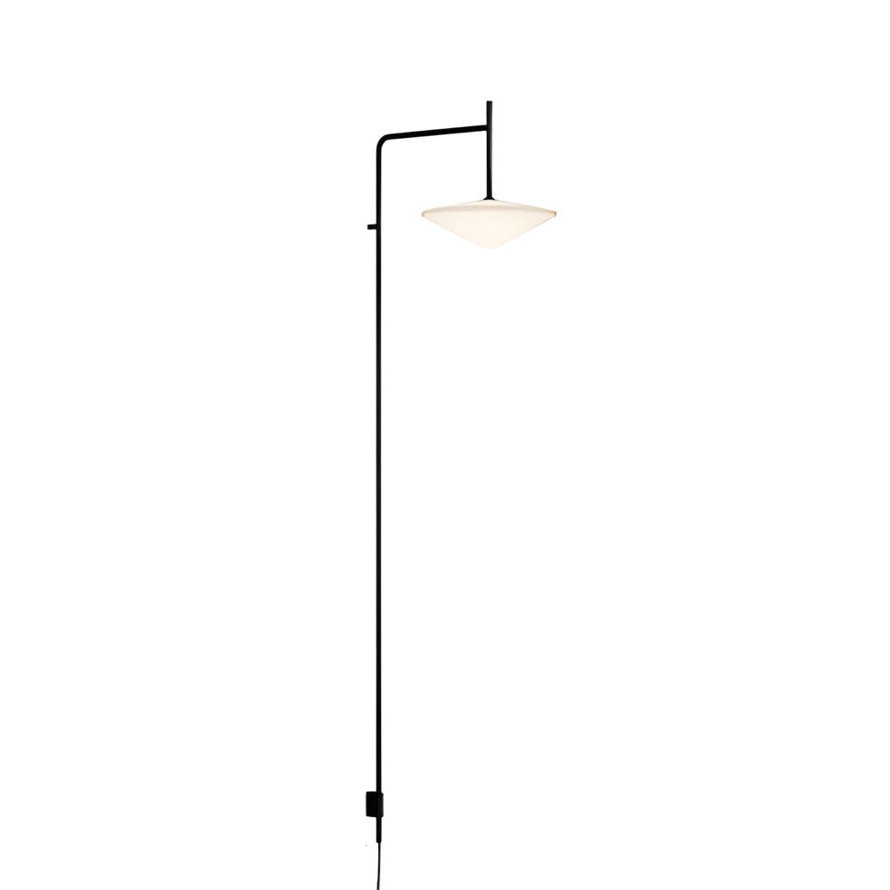 Tempo LED Swing Arm Wall Sconce in Black Metal and Glass