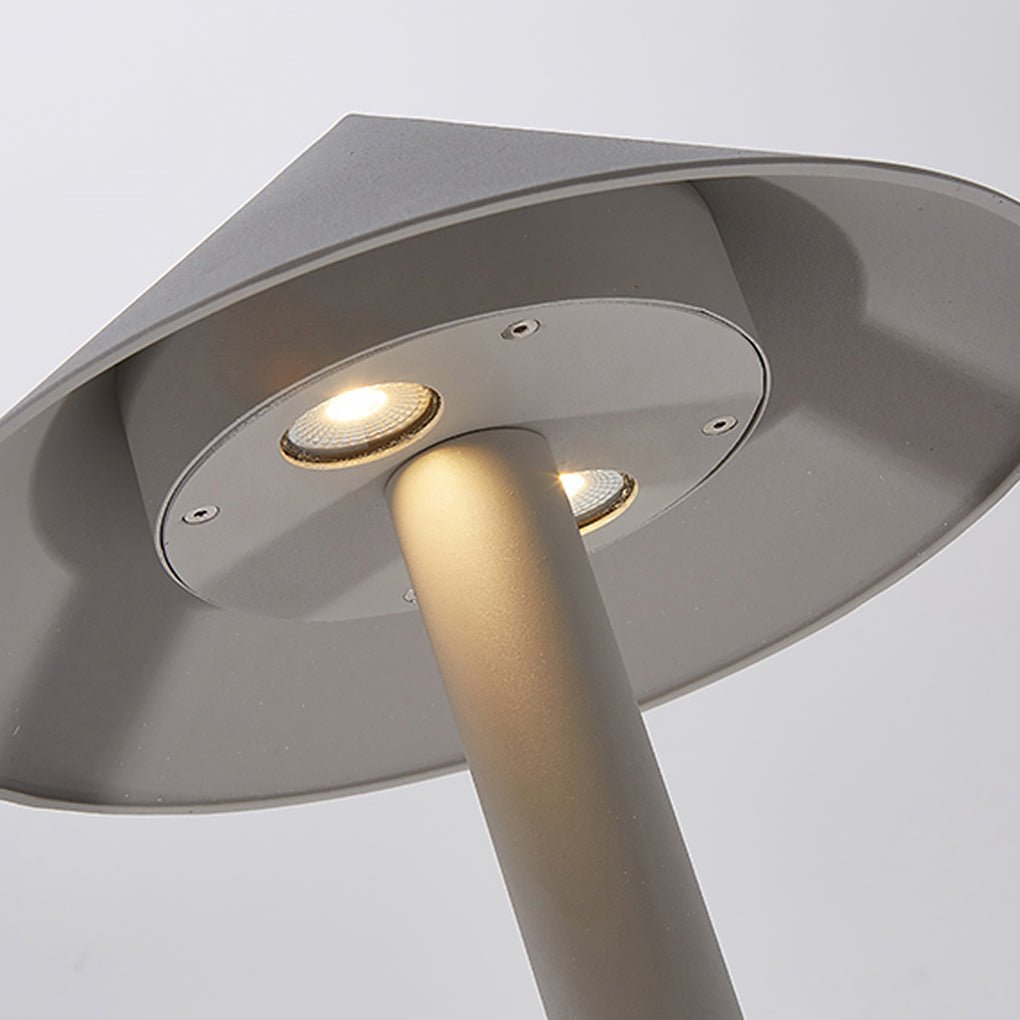 Umbrella LED Post Light for Modern Landscape and Pathway Illumination