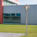 Umbrella LED Post Light for Modern Landscape and Pathway Illumination