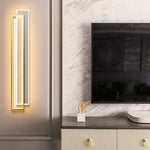 Modern LED Wall Sconce with Three-Step Dimming in Black or Gold
