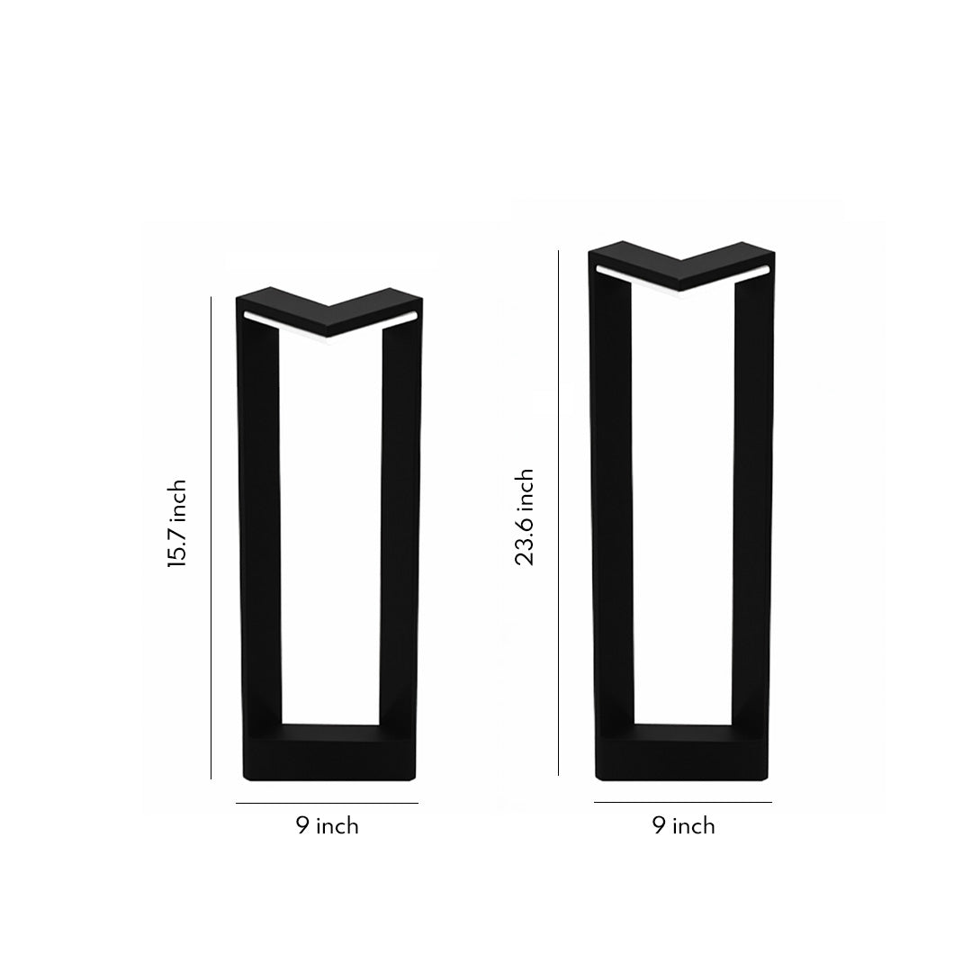 Modern Square Bollard Light for Outdoor Paths & Courtyards | IP65 Waterproof LED Landscape Lamp
