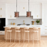 Noir Linen Pendant Light – Vintage Industrial Ceiling Lamp for Bedroom, Dining, and Living Spaces