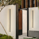 Linear Outdoor Wall Sconce with Dimmable LED Light