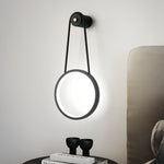 Modern Minimalist LED Wall Art Sconce in Black or Gold