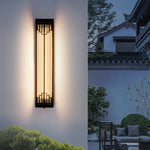 Outdoor Linear LED Wall Sconce in Stainless Steel, Modern Waterproof Courtyard Lighting