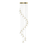 Italian Minimalist Ring Chandelier for High Ceilings
