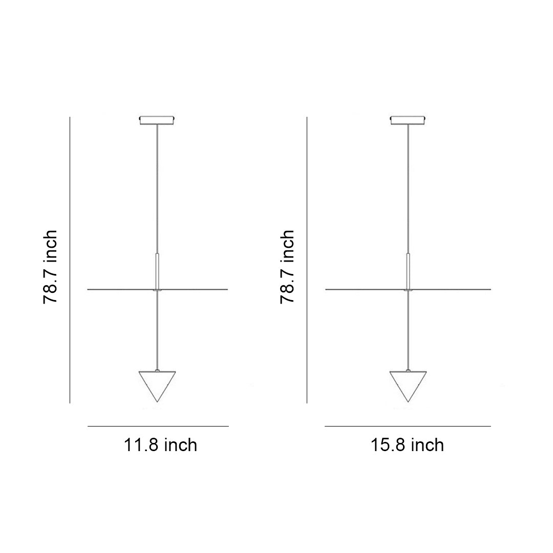 Nordic Minimalist Linear LED Pendant Light for Modern Interiors