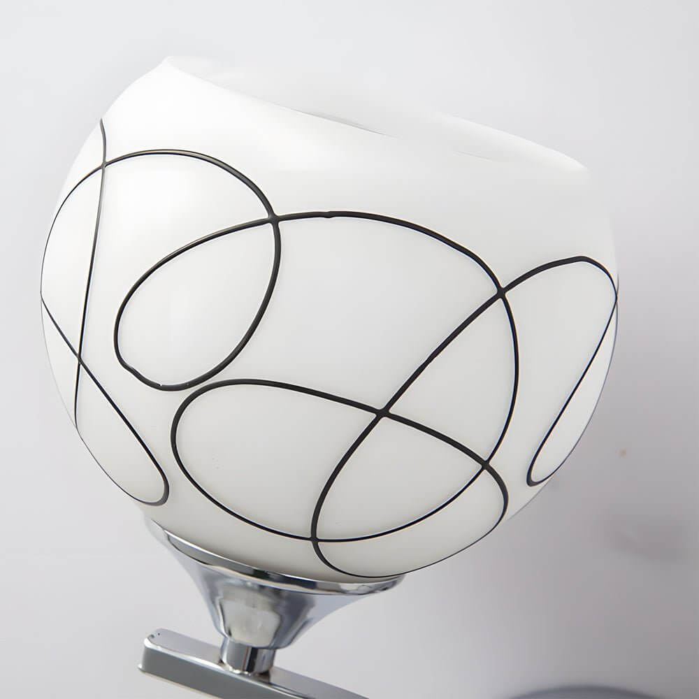 Aurelia Open Sphere Wall Sconce with Crystal Pendants, Modern 2-Light