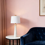 Lumière Marble Table Lamp – Nordic Stone Accent Light for Modern Interiors