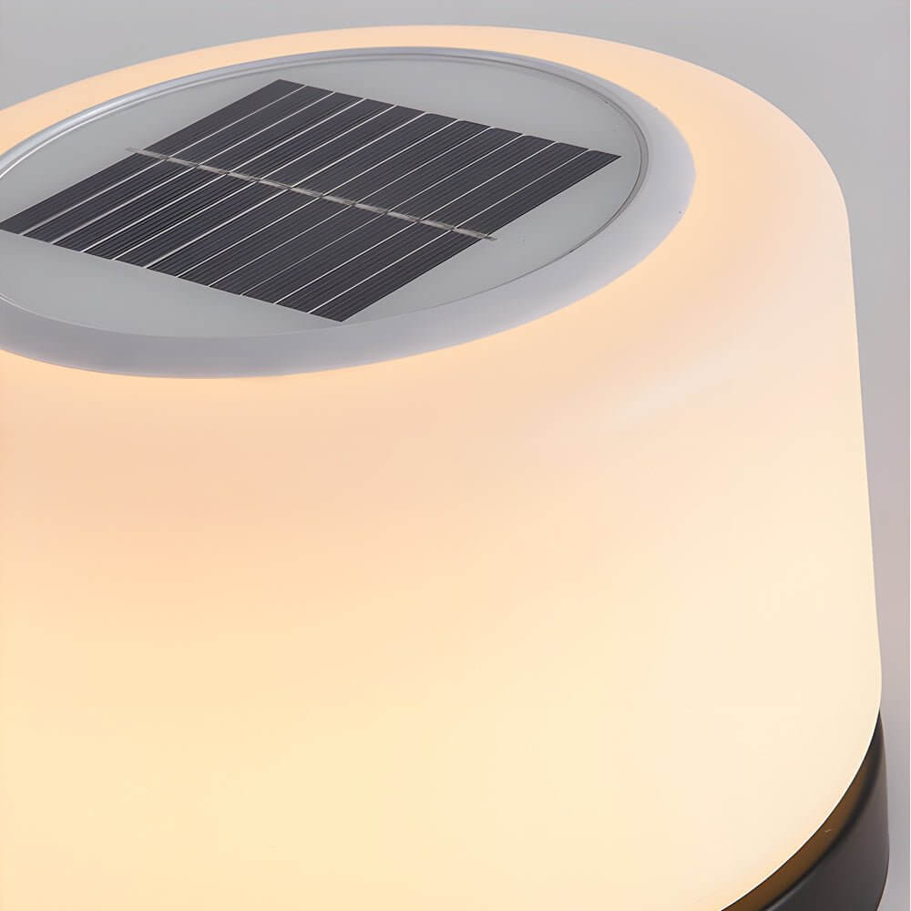 Cylindrical LED Post Light for Pillar Tops, 360° Dimmable Outdoor Lamp