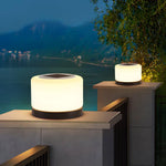 Cylindrical LED Post Light for Pillar Tops, 360° Dimmable Outdoor Lamp