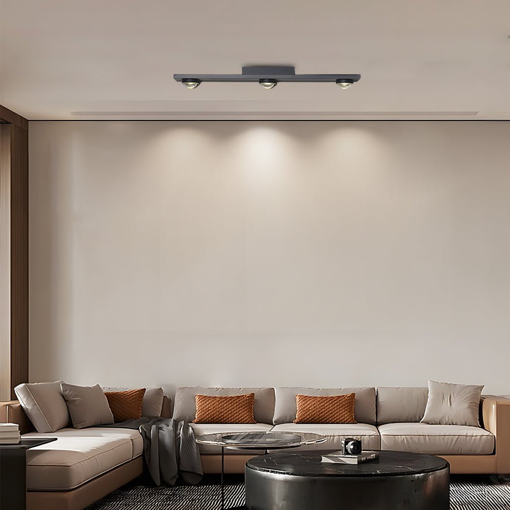 Linear LED Ceiling Spot Light in Matte Black for Modern Interiors