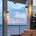 Outdoor Wall Sconce with Motion Sensor, IP65 Waterproof Stainless Steel Balcony Light