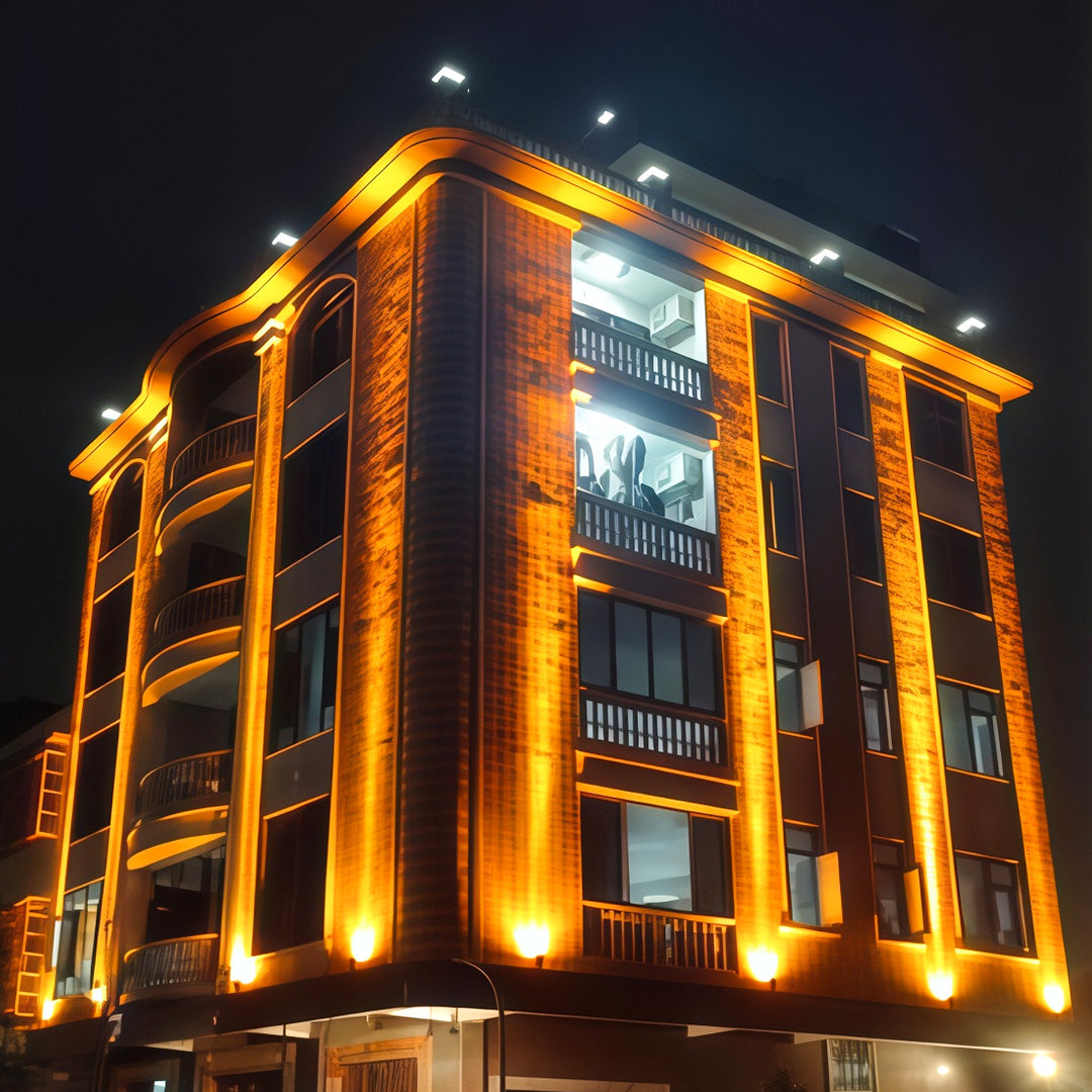 Architectural Square LED Wall Wash Light – IP67 Waterproof Outdoor Luminaire