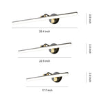 Aurelia Linear LED Vanity Light in Copper for Bathroom and Dressing Areas