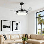 Noir All-Copper Ceiling Fan with Dimmable LED Light and Remote