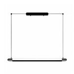 Matte Black Linear LED Pendant Light for Kitchen Island and Dining Table