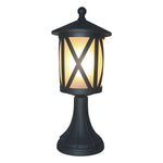 Black Aluminum LED Post Light for Garden Paths and Courtyards