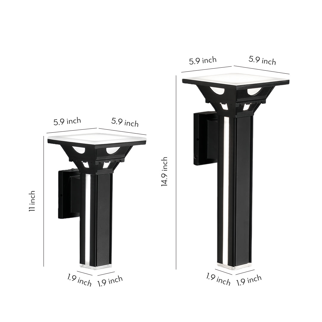 Modern Outdoor Wall Column Light LED Waterproof Aluminum Sconce