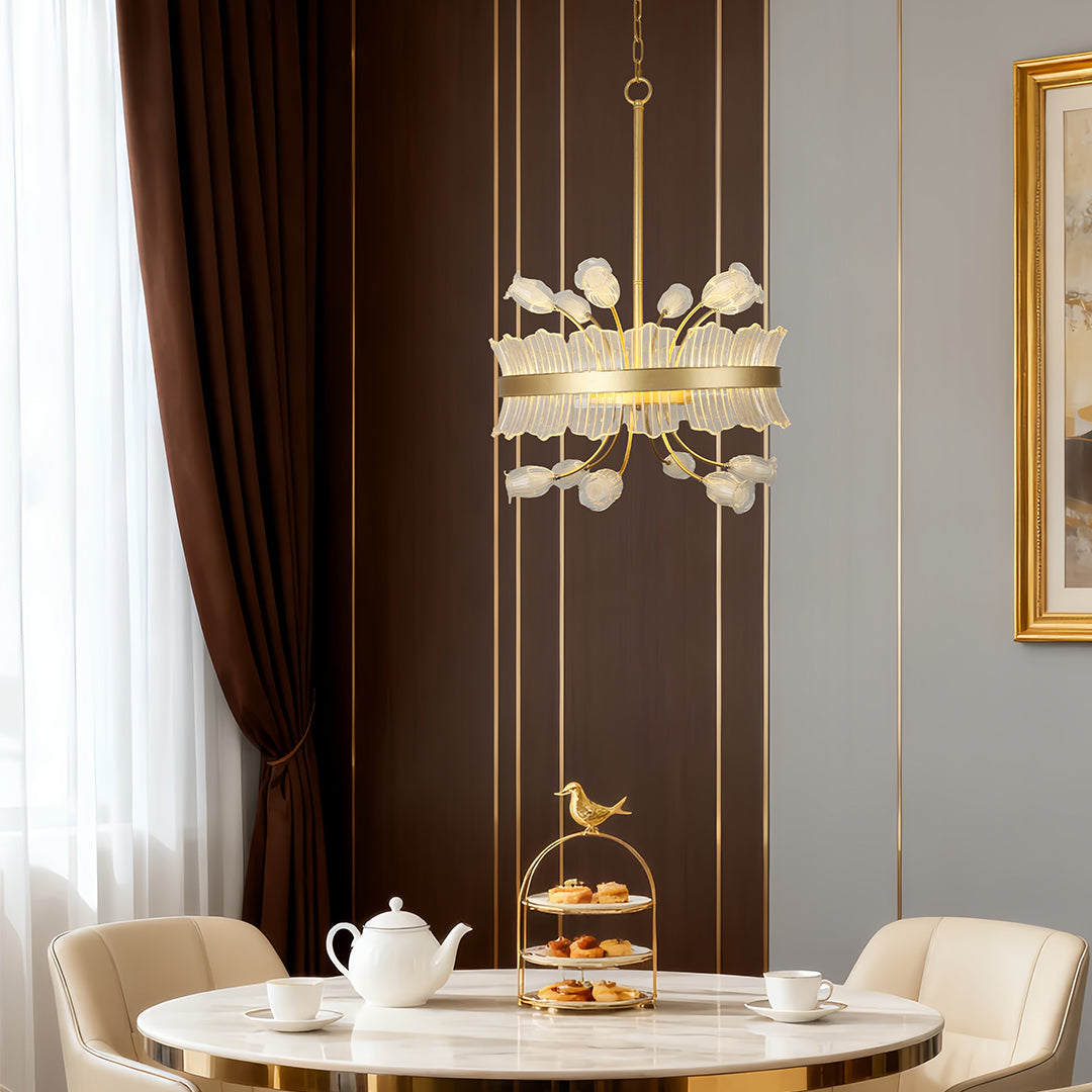 Blossom Chandelier Nordic Luxurious Adjustable Elegant Ceiling Light