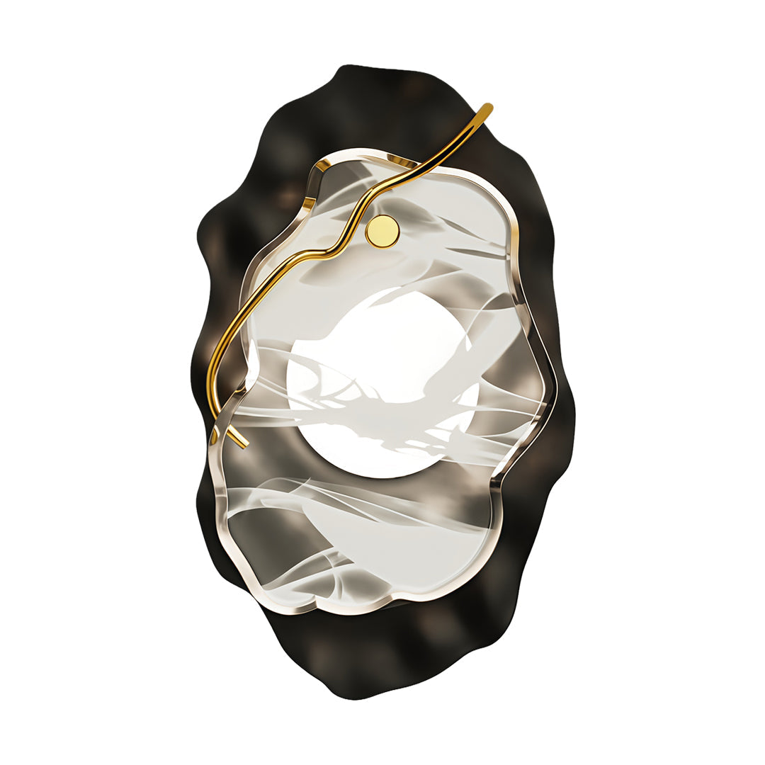 Noir Full-Spectrum LED Wall Sconce with Glass Shade
