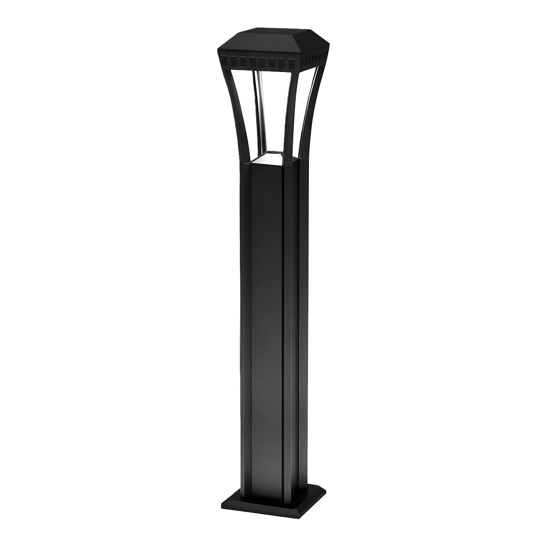 Geometric Outdoor Bollard Lights | Modern Aluminum Landscape Path Lighting