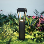 Geometric Outdoor Bollard Lights | Modern Aluminum Landscape Path Lighting