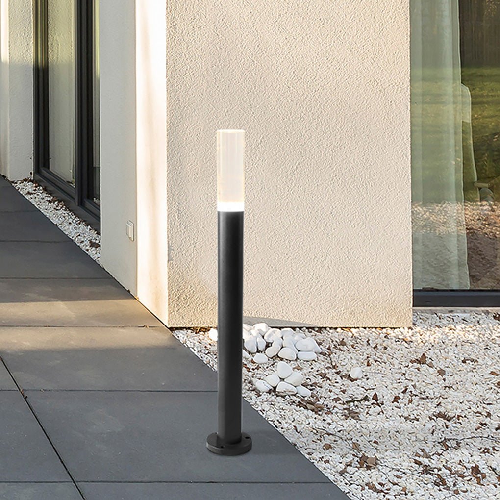 Modern Bollard Light with Acrylic Shade, IP65 Waterproof, 7W LED