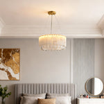 Luxury Cloud Stone Brass Chandelier | Modern Designer Ceiling Light