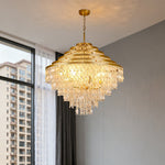 Aurelia Gyro Shell Chandelier — Modern Artistic Pendant Light