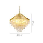 Aurelia Gyro Shell Chandelier — Modern Artistic Pendant Light