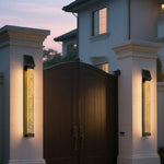 Aria Solar Wall Sconce in Matte Black Stainless Steel