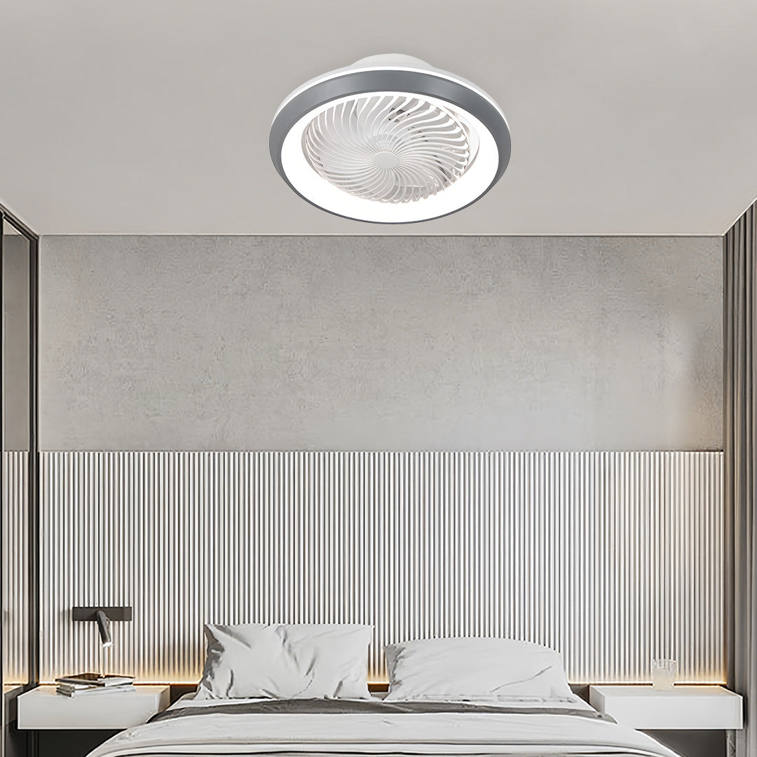Aura 7-Blade Ceiling Fan with Integrated LED Light and Remote
