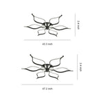 Lumina Flush Mount LED Ceiling Light in Black Iron and Silicone