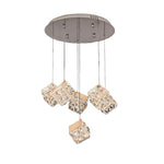 Rubik's Cube Crystal Chandelier – Modern LED Pendant Light