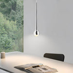 Aurelle Drop LED Pendant Light in Chrome and Acrylic