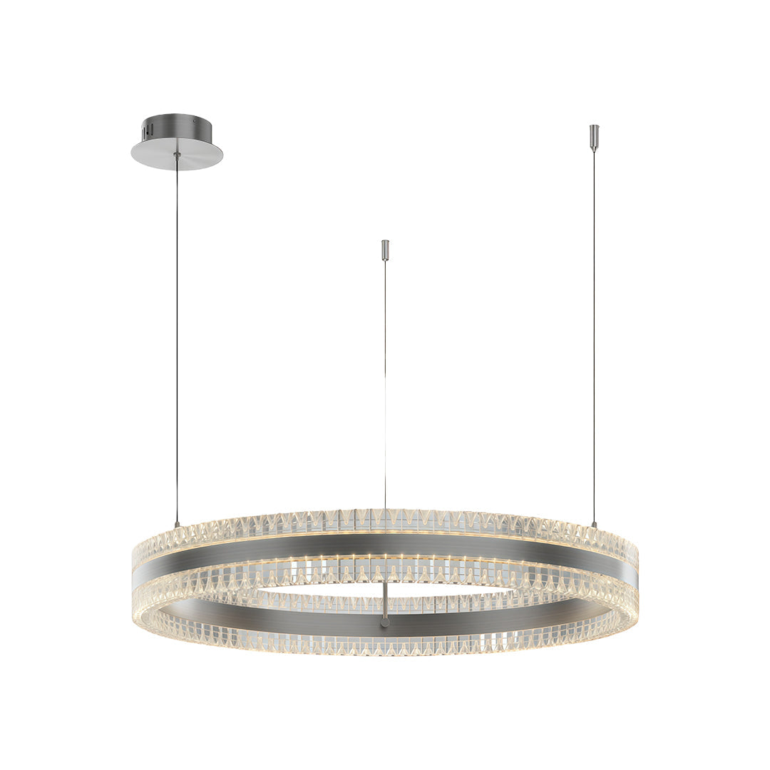 Aurelia Circular LED Chandelier – Modern Minimalist Luxury Pendant Light