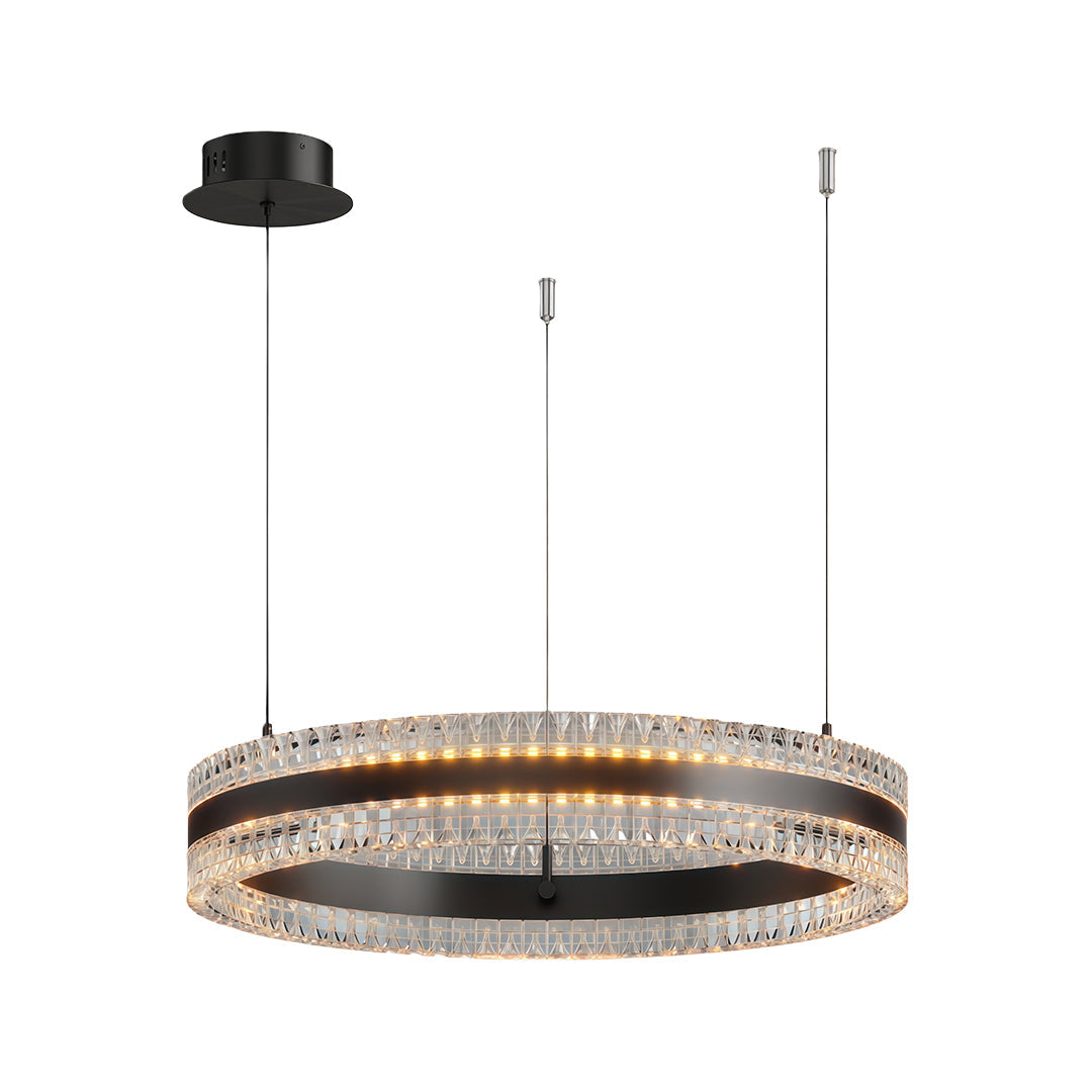 Aurelia Circular LED Chandelier – Modern Minimalist Luxury Pendant Light