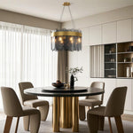 Lumina Glass Chandelier — Modern Luxury Pendant for Dining & Living Spaces