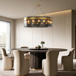 Lumina Glass Chandelier — Modern Luxury Pendant for Dining & Living Spaces