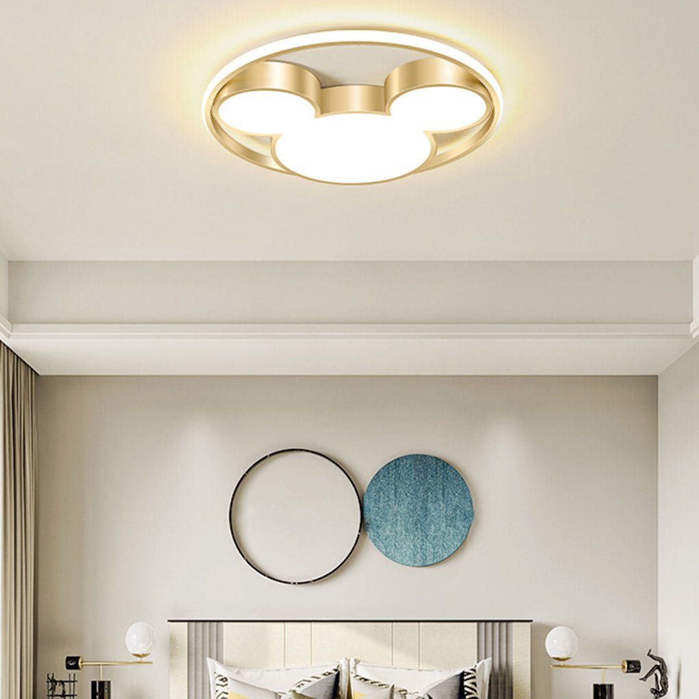 Modern Creative Cartoon Three Tone Light Led Energy Saving Ceiling Lamps
