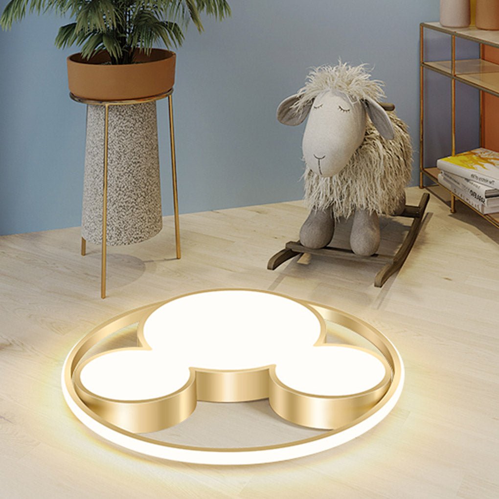 Modern Creative Cartoon Three Tone Light Led Energy Saving Ceiling Lamps